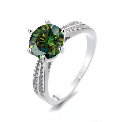 Tancise Original 925 Sterling Silber Ring Moissanit mit Zertifikat Feiner Schmuck Verlobungsringe für Damen