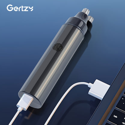 GERTZY Ear And Nose Hair Trimmer for Men Rechargeable - USB Electric Nose Hair Trimmer for Women - Painless Eyebrow Facial Hair Removal Nose Clipper, Father's Day Gift