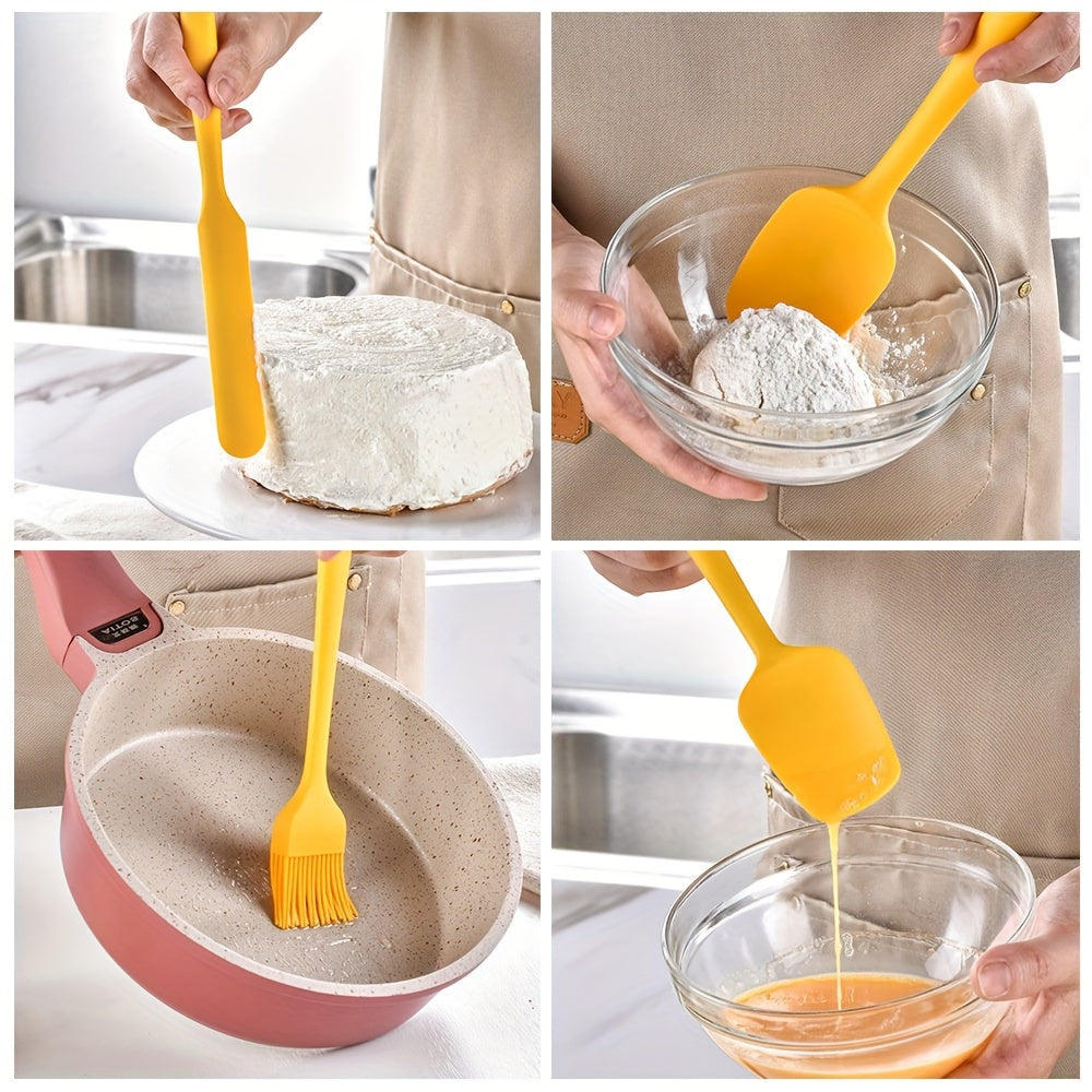 Silicone Kitchen Spatula Set | Baking & Cooking Tools | Dishwasher Safe & Easy to Clean | Kitchen Utensils & Accessories