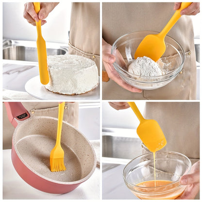 Silicone Kitchen Spatula Set | Baking & Cooking Tools | Dishwasher Safe & Easy to Clean | Kitchen Utensils & Accessories