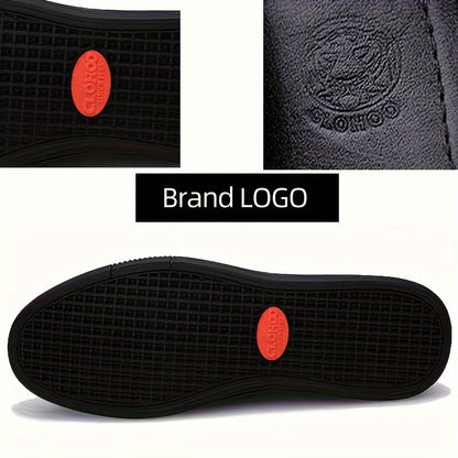 CLOHOO Men's Anti-Slip Fashion Slip-On Casual Shoes