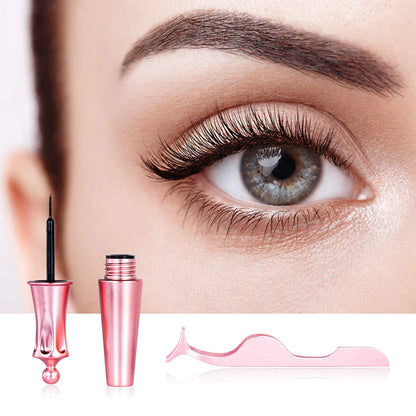 5 Paar magnetische Wimpern und Eyeliner-Set, wiederverwendbare 3D-Magnetwimpernverlängerung, kein Kleber erforderlich – Augen-Make-up-Sets für Mütter