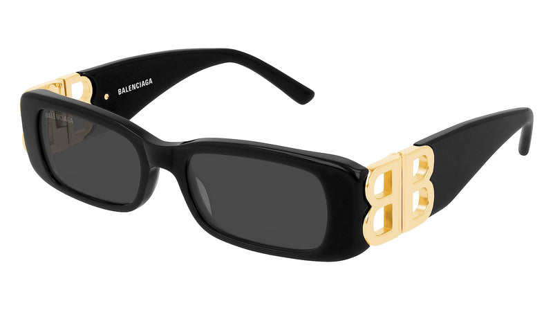 Balenciaga Grey Rectangular Ladies Sunglasses BB0096S 001 51