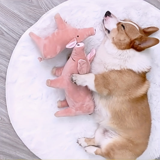 Pet Toys Teddy French Bulldog Estrus Vent Sleeping Pig Boredom Doll Teething Dog Supplies.Suitable for Small Sizes Durable Plush Dog Toy for Chewing And Playing, Suitable for Cats And Dogs, Suitable for All Breeds, Easter, Bi
