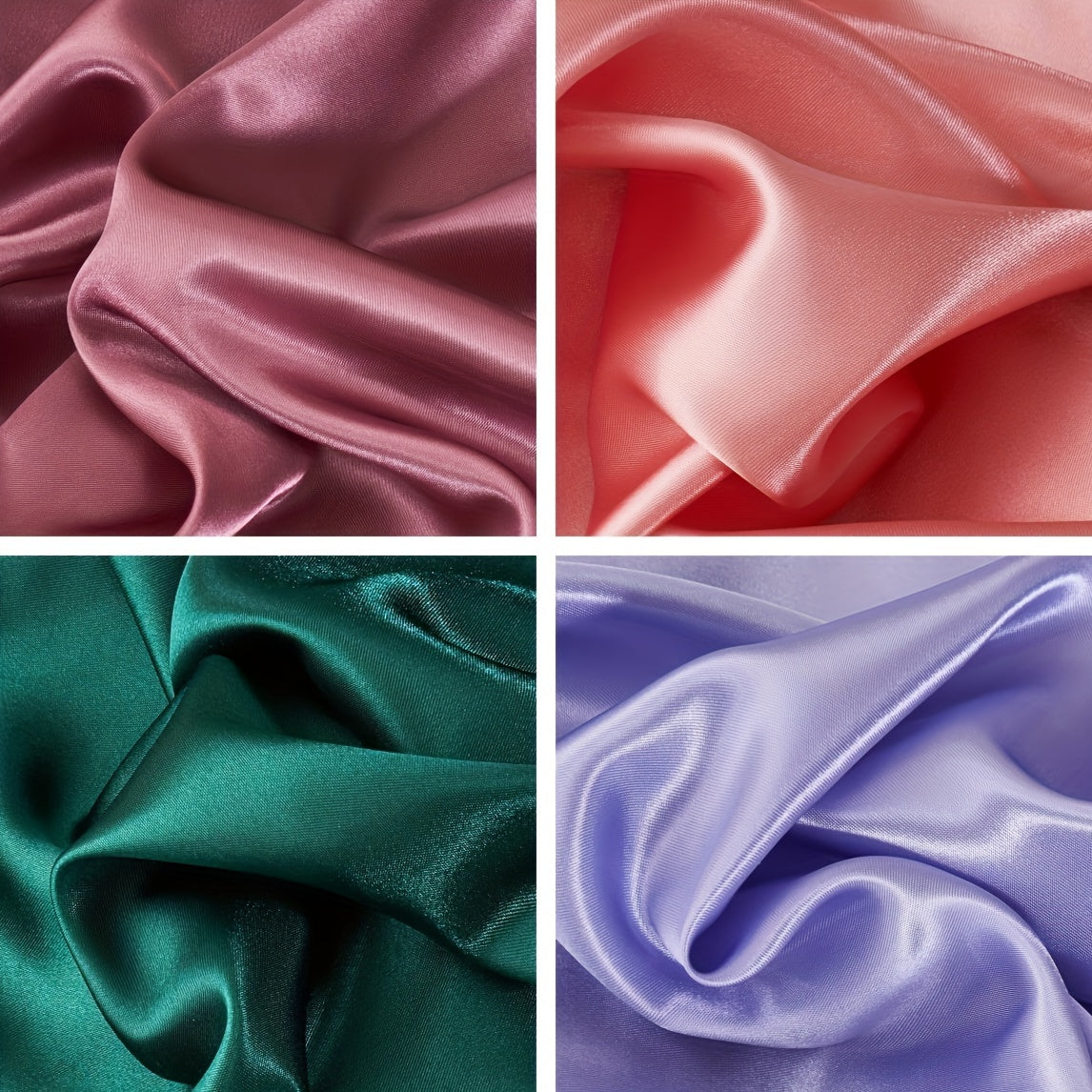 2 weiche und atmungsaktive Satin-Kissenbezüge mit Gummizug – perfekt für einen erholsamen Schlaf in Ihrem Schlafzimmer