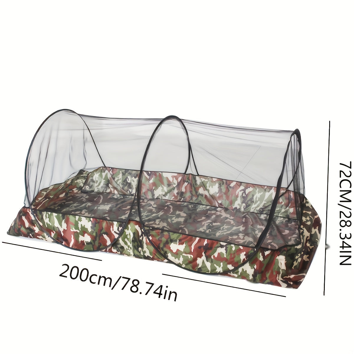1pc Outdoor Camping Mosquito Net, Classic Camo Insect Repellent Camping Tent, Ideal For BBQ