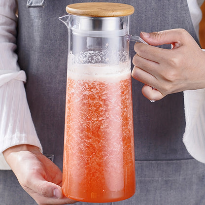 1pc AMOICHIC Large Capacity Beverage Cooler & Water Jug Suitable for Parties, Refrigerator Storage, Heavy-Duty Plastic for Lemonade, Soda, Iced Tea, Drink Dispenser for Picnic, BBQ, Use - Cooling Container