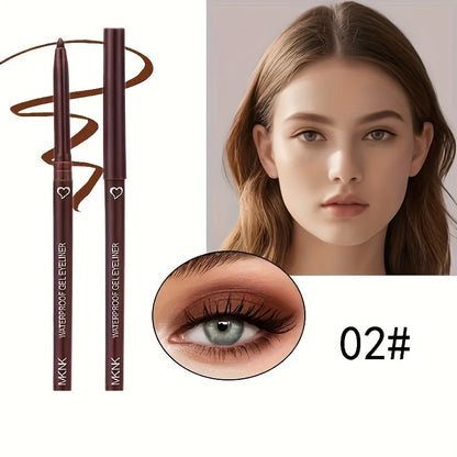 Waterproof Eyeliner Pencil Pen - Smooth, Smudge-Proof, Automatic, Colorful, Easy to Use for Beginners