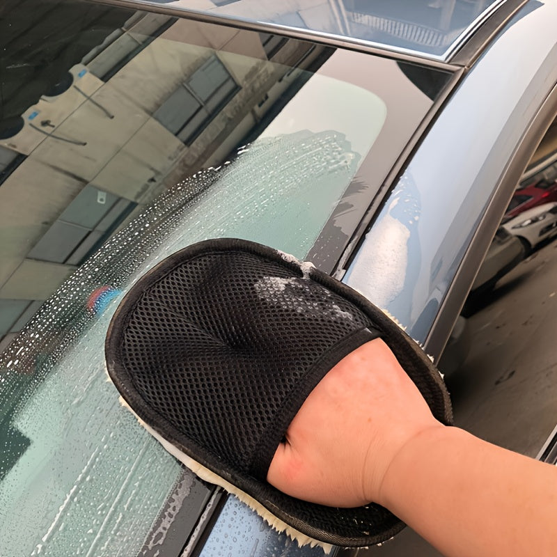 Ultra-Soft Microfiber Car Cleaning Glove, 9.84" x 3.5", Perfect for Auto Detailing & Maintenance