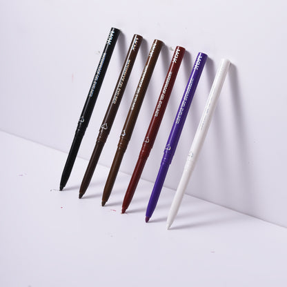 Waterproof Eyeliner Pencil Pen - Smooth, Smudge-Proof, Automatic, Colorful, Easy to Use for Beginners