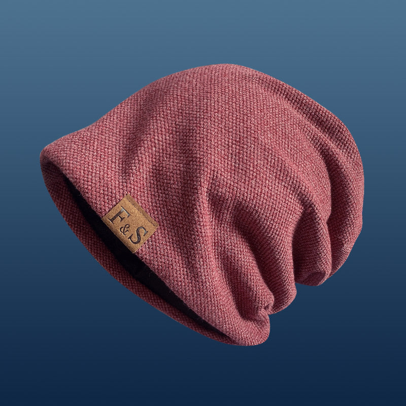 Unisex Beanie | Black, Lightweight, Fabric, Toggle Closure, Urban Style, Ideal for Spring/Fall/Winter