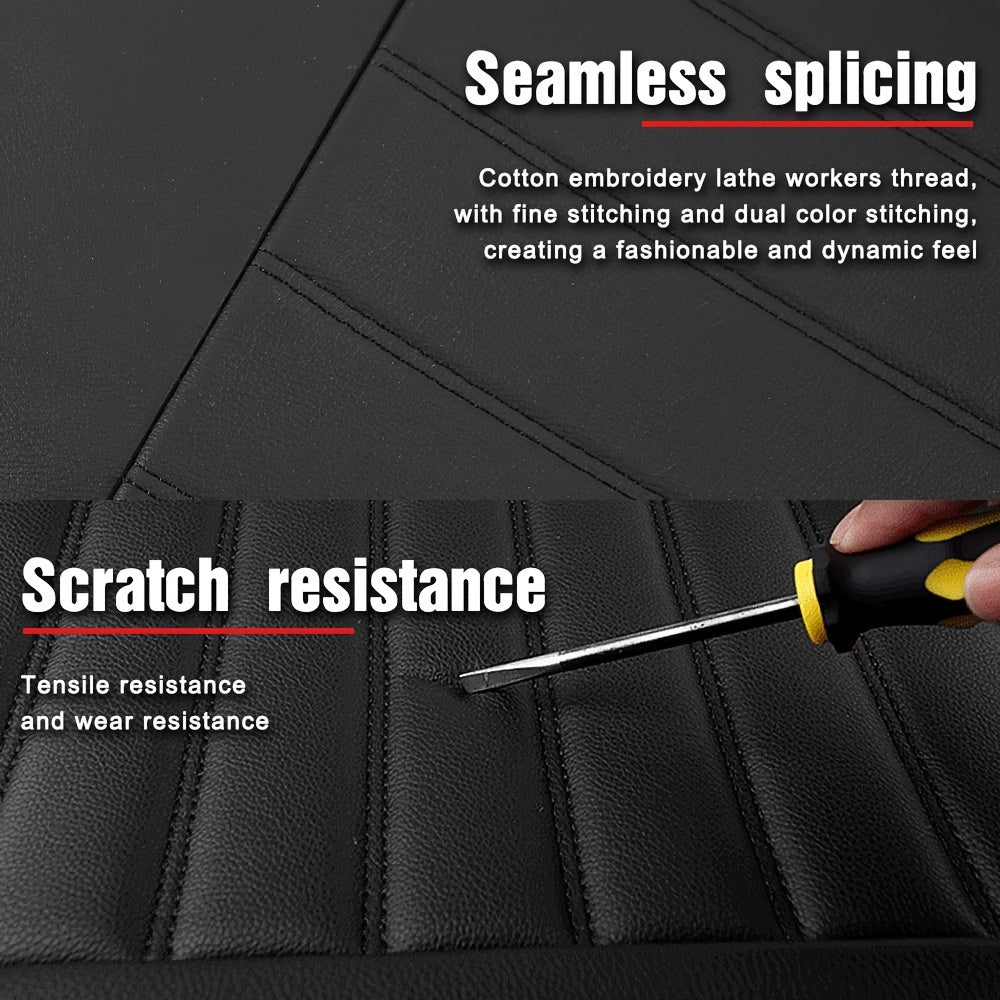 Car Seat Covers Full Set, 5 Seats Universal Seat Covers for Cars, Waterproof Leather Auto Seat Protectors, Front and Rear Seat Protectors