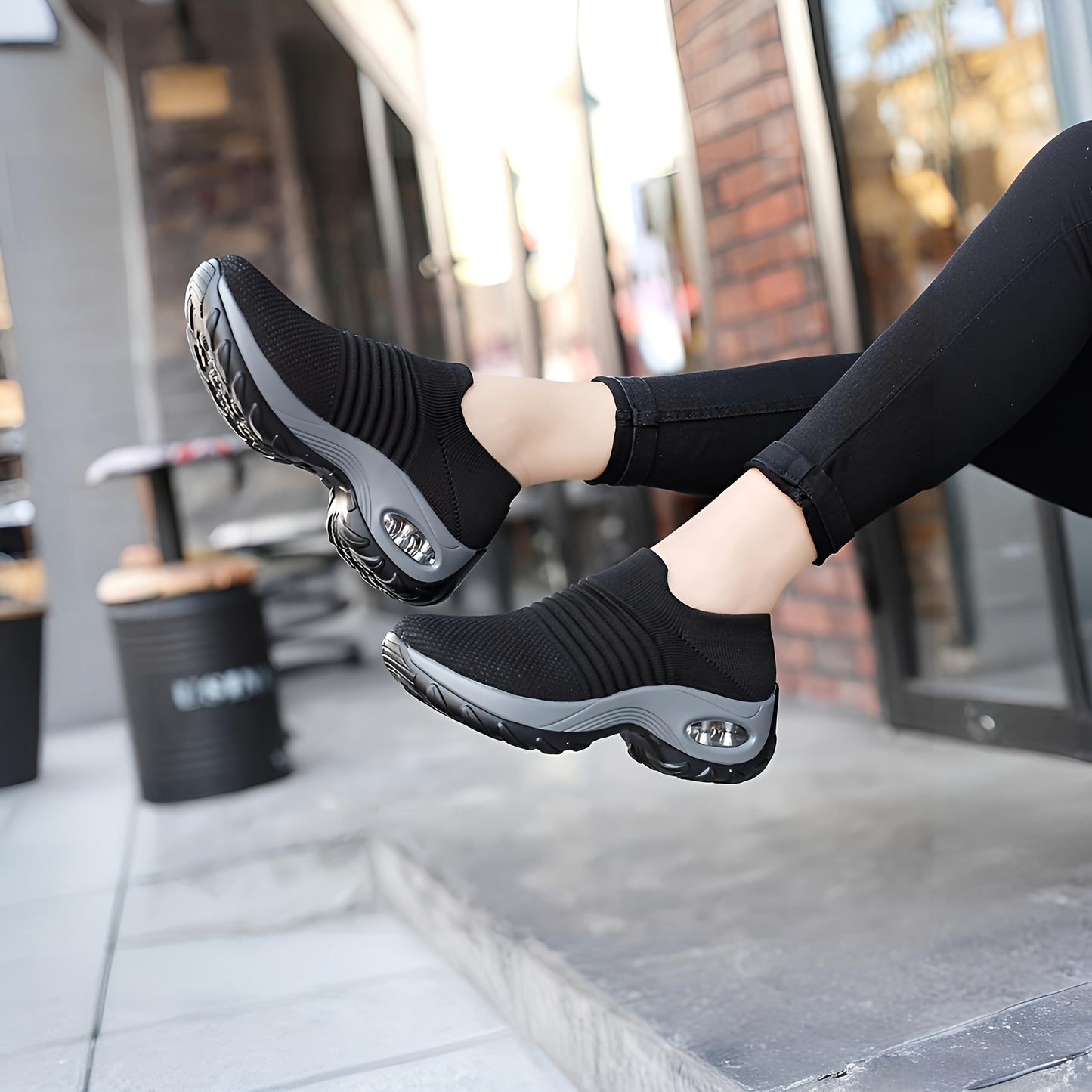Leichte Damen-Sneaker mit Luftpolstersohle – Atmungsaktive Mesh-Laufschuhe mit stylischem Low-Top-Design – Ideal für Komfort und Stil