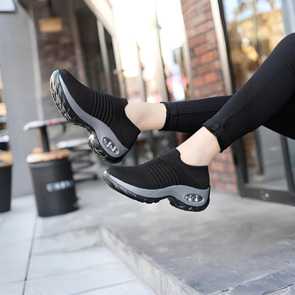 Leichte Damen-Sneaker mit Luftpolstersohle – Atmungsaktive Mesh-Laufschuhe mit stylischem Low-Top-Design – Ideal für Komfort und Stil