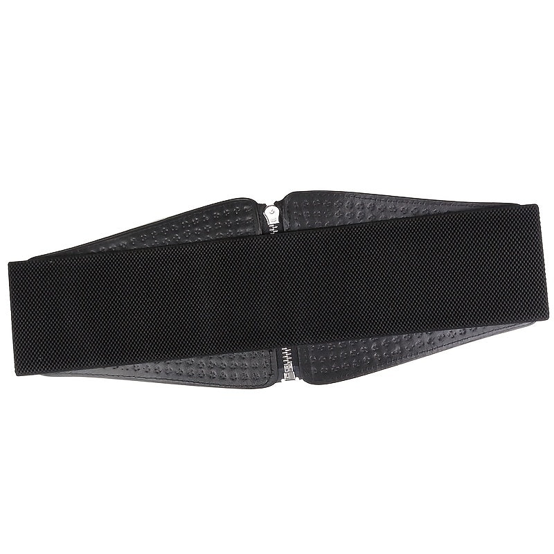 Breiter, elastischer Nietengürtel für Damen, Gothic-Taillengürtel in Übergröße, Stretchgürtel, langer Damengürtel für Damen, Korsettgürtel