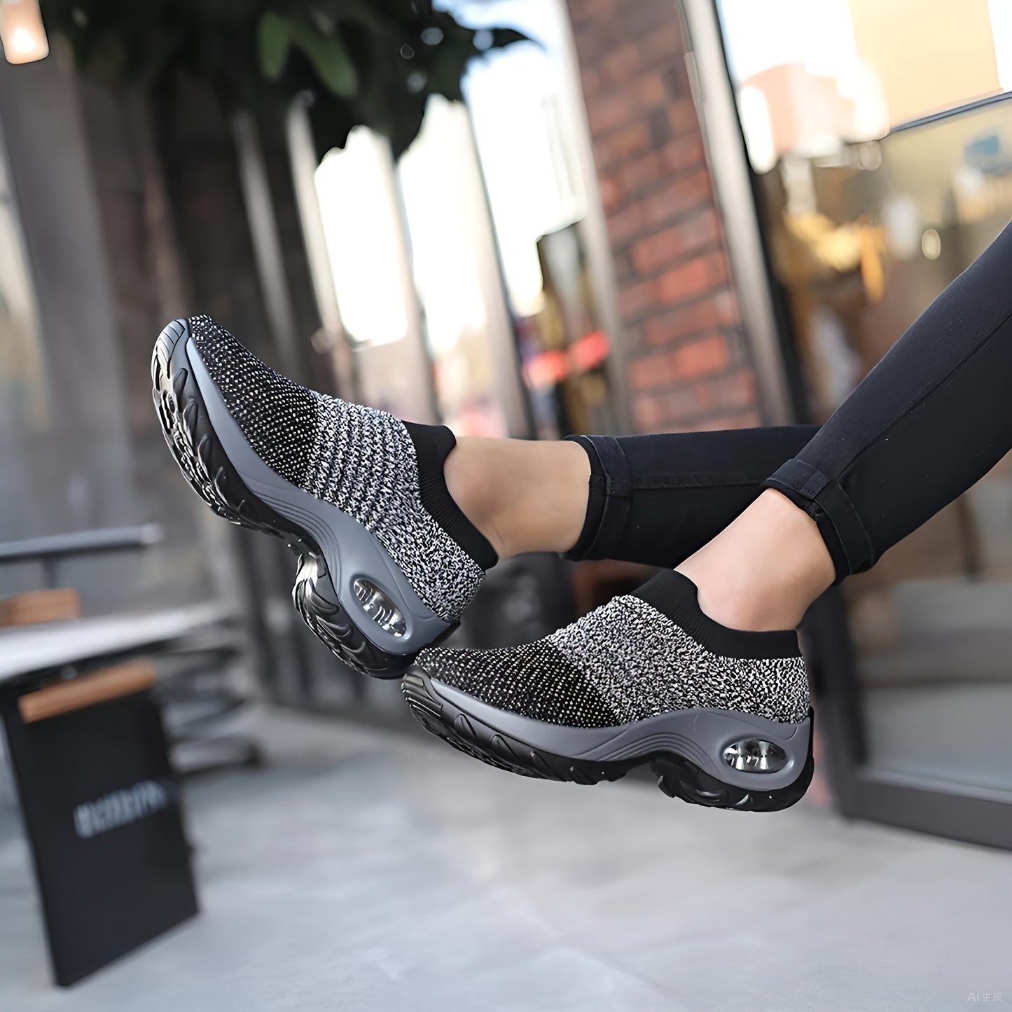 Leichte Damen-Sneaker mit Luftpolstersohle – Atmungsaktive Mesh-Laufschuhe mit stylischem Low-Top-Design – Ideal für Komfort und Stil
