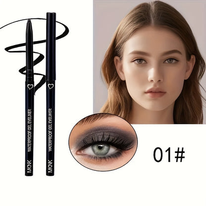 Waterproof Eyeliner Pencil Pen - Smooth, Smudge-Proof, Automatic, Colorful, Easy to Use for Beginners