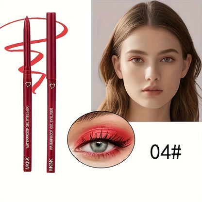 Waterproof Eyeliner Pencil Pen - Smooth, Smudge-Proof, Automatic, Colorful, Easy to Use for Beginners