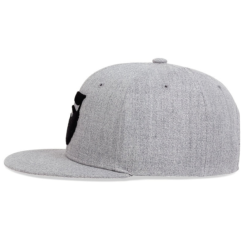 Ideale Geschenkidee: Lässige Baseballkappe mit besticktem Bartmotiv für Herren