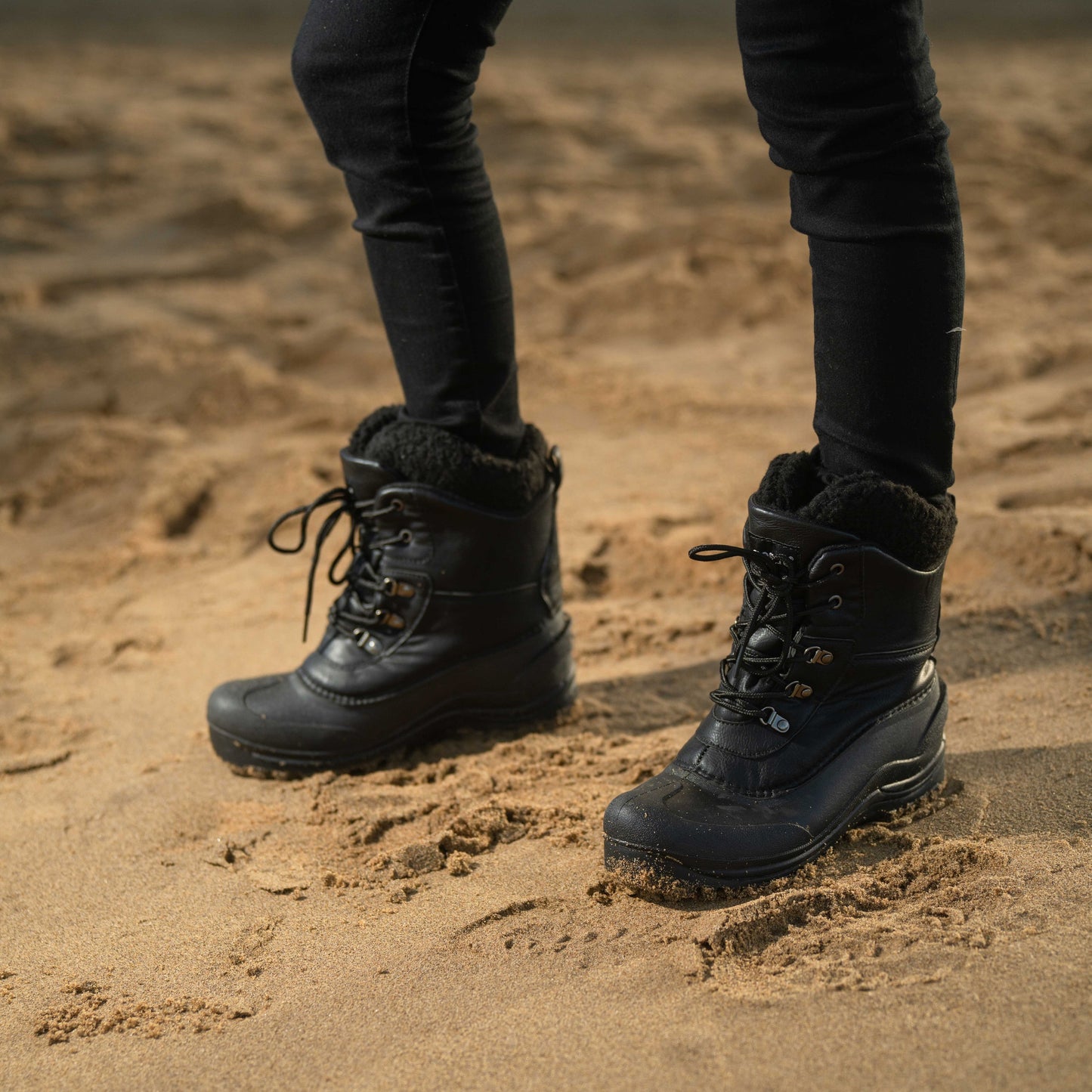 Bottes de neige RIEMOT pour homme, toutes saisons, de haute qualité, avec doublure polaire chaude - Semelle robuste en TPR, adhérence optimale, idéales pour la randonnée, le trekking et le jardinage - Chaussures d'extérieur hiver/été/automne