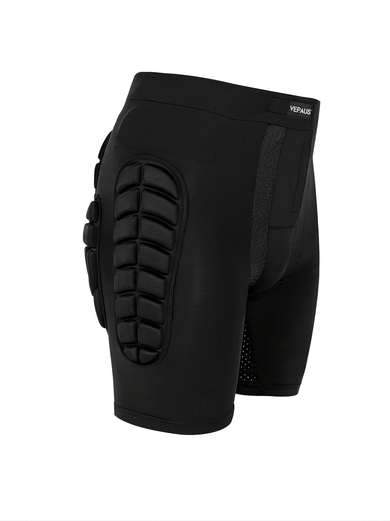 Atmungsaktive VEPAUS 3D-gepolsterte Shorts für Eishockey, Snowboarden, Gymnastik und Rollschuhlaufen – feuchtigkeitsableitend, flexibel, hochelastisches Polyester-Strickgewebe, normale Passform, Sportbekleidung für alle vier Jahreszeiten