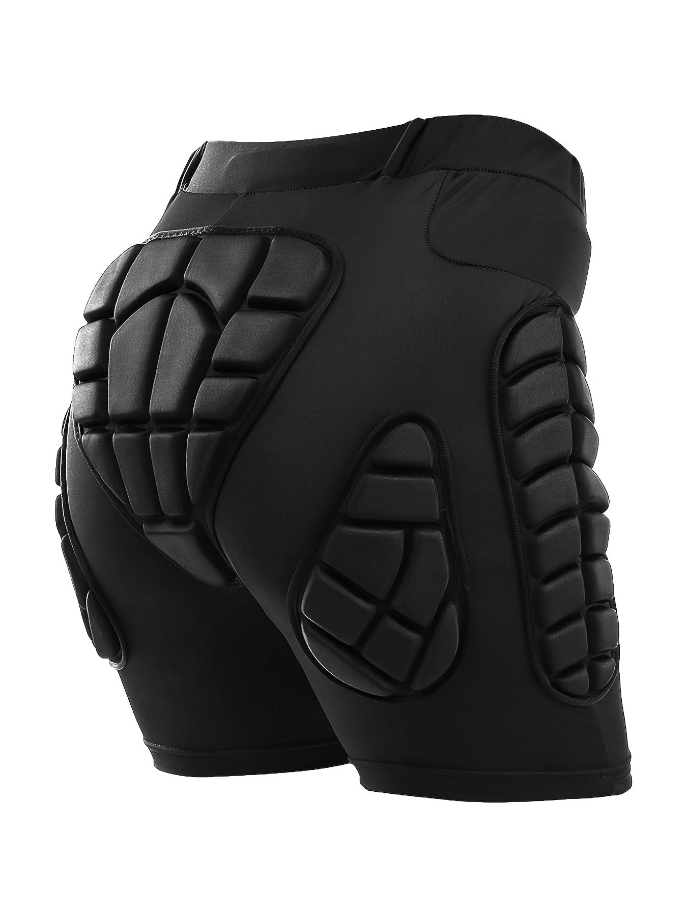 Atmungsaktive VEPAUS 3D-gepolsterte Shorts für Eishockey, Snowboarden, Gymnastik und Rollschuhlaufen – feuchtigkeitsableitend, flexibel, hochelastisches Polyester-Strickgewebe, normale Passform, Sportbekleidung für alle vier Jahreszeiten