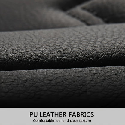 5-Seat Full Set Faux Leather Car Seat Covers - Waterproof All-Weather Protection, Full Surrounded Cushion Protector with Soft Foam Padding, Precise Fit for Cars, Trucks, Sedans & SUVs - Easy Installation, Durable Automotive I