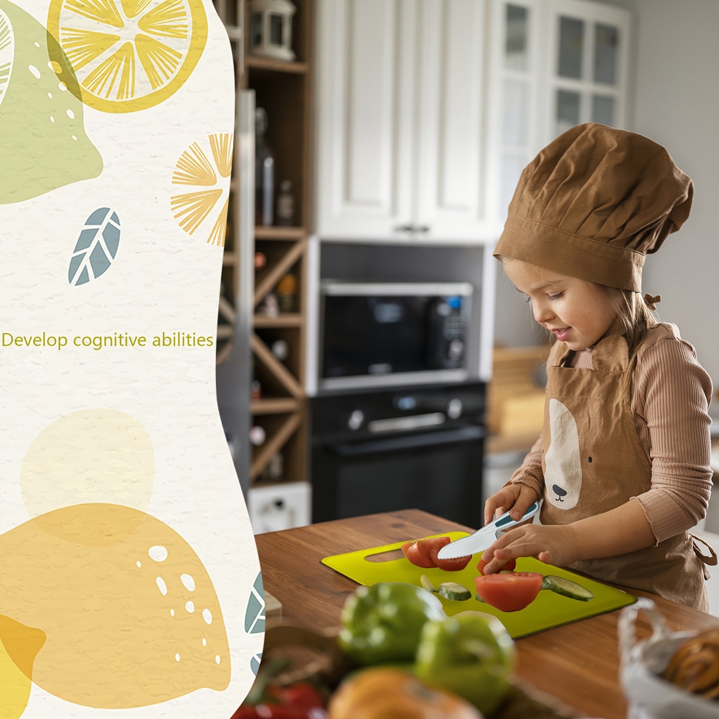 Everyday Kitchens Complete Youngsters Cooking Set - Real Cooking Tools, Safety Knives, and Playful Accessories for Youngsters Aged 4-8, Including Spatula, Ladle, Whisk, Baking Pan, and More, Youngsters'S Cooking Time | Playfu