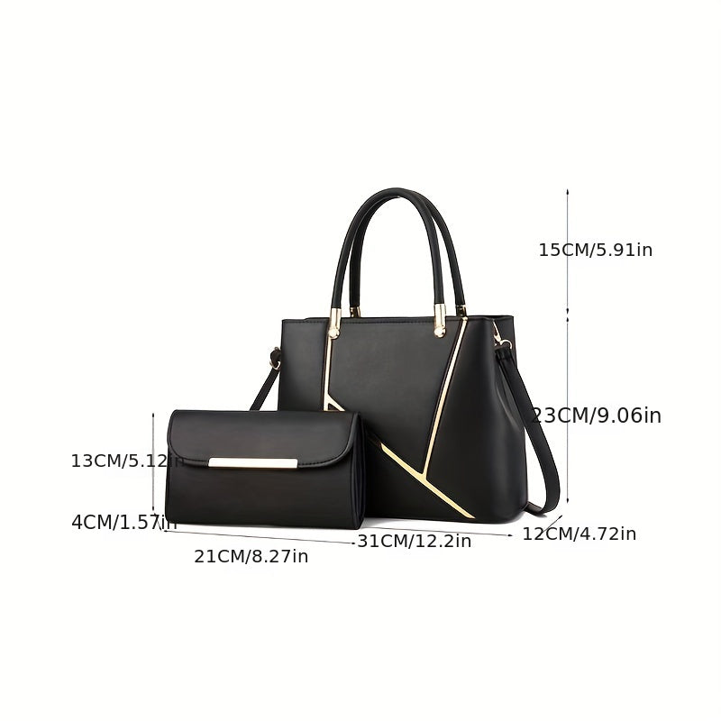 2pcs Set of Fashionable Crossbody Bags, New Women's Shoulder Bag with Small Wallet