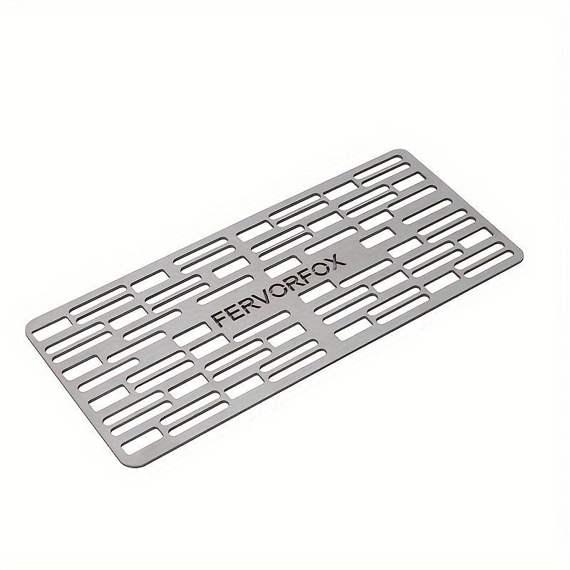 1pc, BBQ Grill, Camping Baking Tray, Hick Barbecue Grid Replacement Net, Stainless Steel Grill Net, Portable Picnic Grill, Home Barbecue Plate, Outdoor Tool, Cookware, BBQ Accessories, Grill Accessories