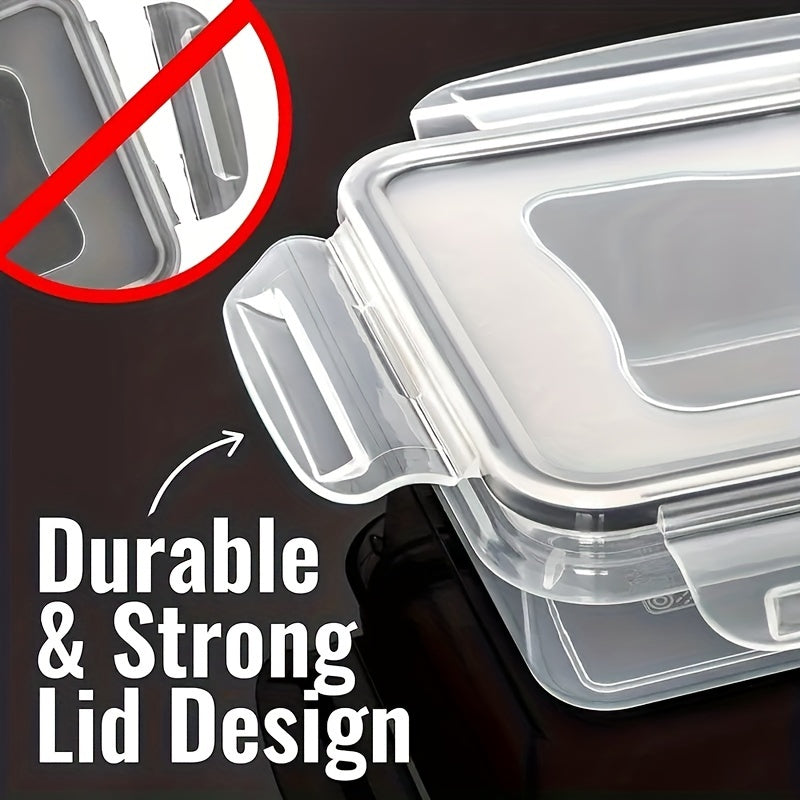 12/24pcs Transparent Kitchen Storage Container Set | Microwave Safe, Multipurpose Plastic Meal Prep Boxes with Flip-Top Lids + 24 Chalkboard Labels - Ideal for Vegetables, Fruits, Grains & More, Leak Proof