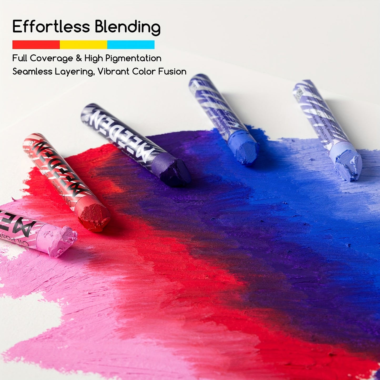 MEEDEN Soft Oil Pastels Set: 48/72 Colors Oil Pastels for Artists Adults Teachers - Fine Writing Instruments Vibrant Crayons for Art Painting & Drawing, Blending, Layering, Shading