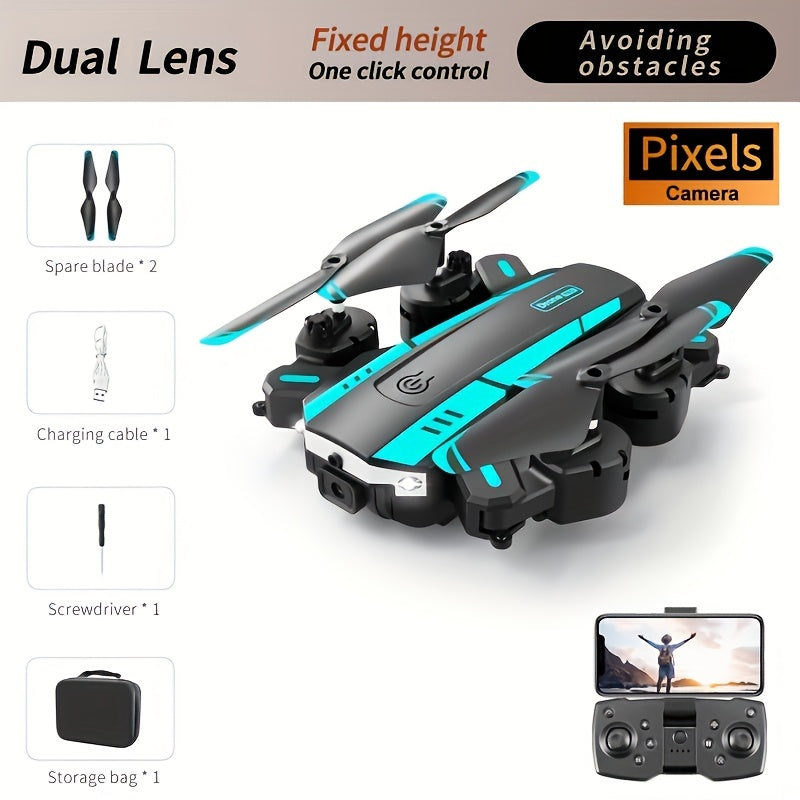 [Dual Cameras T6 Drone Gesture] T6 drone, dual cameras, one click takeoff and landing, 540 ° intelligent obstacle avoidance, gesture recognition, intelligent hovering, Halloween/Christmas/birthday/new year gifts