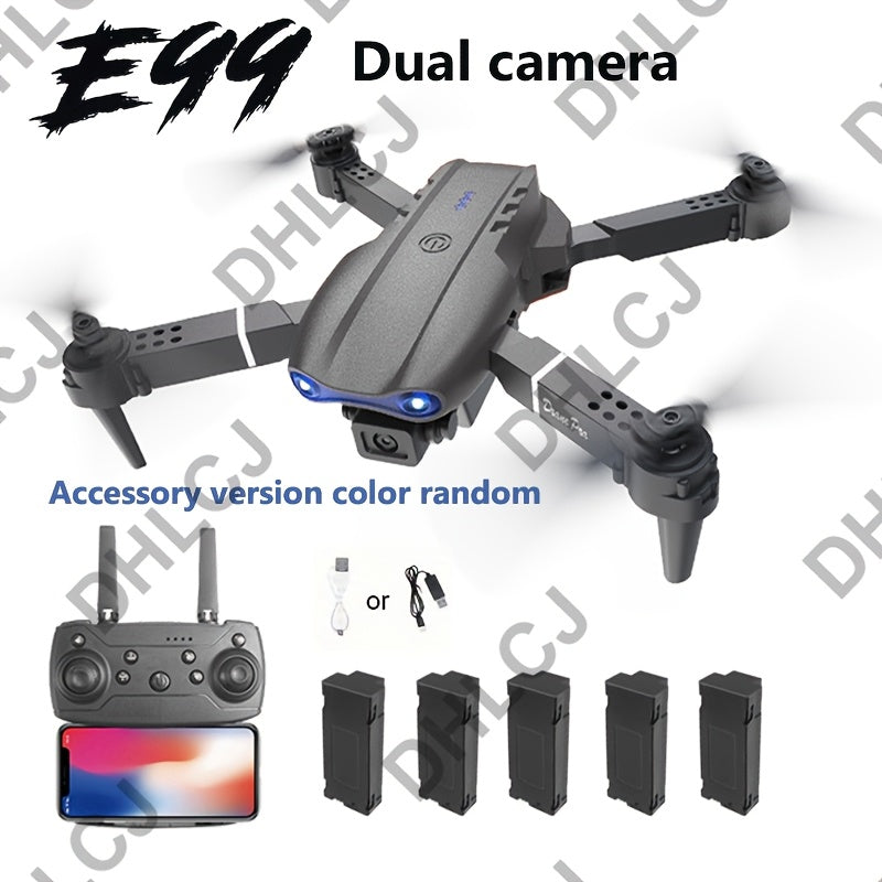 2024 Upgraded Drone with Triple Camera - Foldable, WiFi, Optical Flow Positioning, 360° Stunt Tumbling, One-Click Take-Off/Landing, Beginner-Friendly, Outdoor Fun Gift Toy
