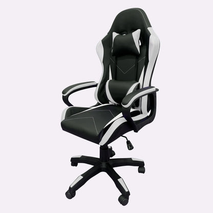 High-end Gaming Chair, Ergonomic, Height-adjustable, Flat, Foot-rest Chair (Black)