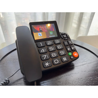 Smart Wireless Fixed LTE Landline Phone 4G Android play store 3+32GB via TF Card