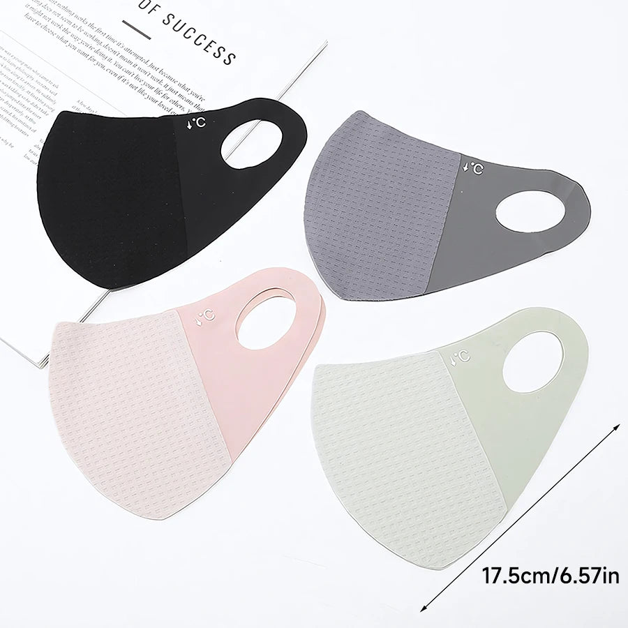 Summer Ice Feel Mask Women Traceless Sunscreen Sunshade Mask Eye Protection Angle Ice Silk Fashion Shade Mask