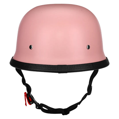 Motorcycle Half Helmet German Leather Vintage Helmet Casco Moto Motorcycle Open Face Helmet Biker Pilot DOT Certification M-L-XL