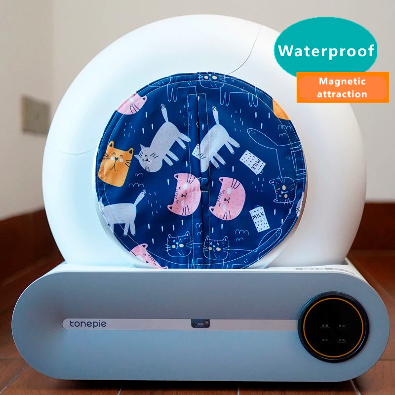 Cat Litter Box Odor Proof Dust-proof Cartoon Door Curtain Matching Curtains Pet Products for TONEPIE Automatic Self-cleaning Box