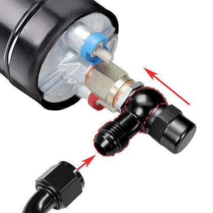 Aluminum Banjo Adapter Fitting 10AN Male Flare AN3 AN4 AN6 AN8 AN10 to 12mm 14mm 16mm Banjo Hole for Fuel & Brake Systems Black