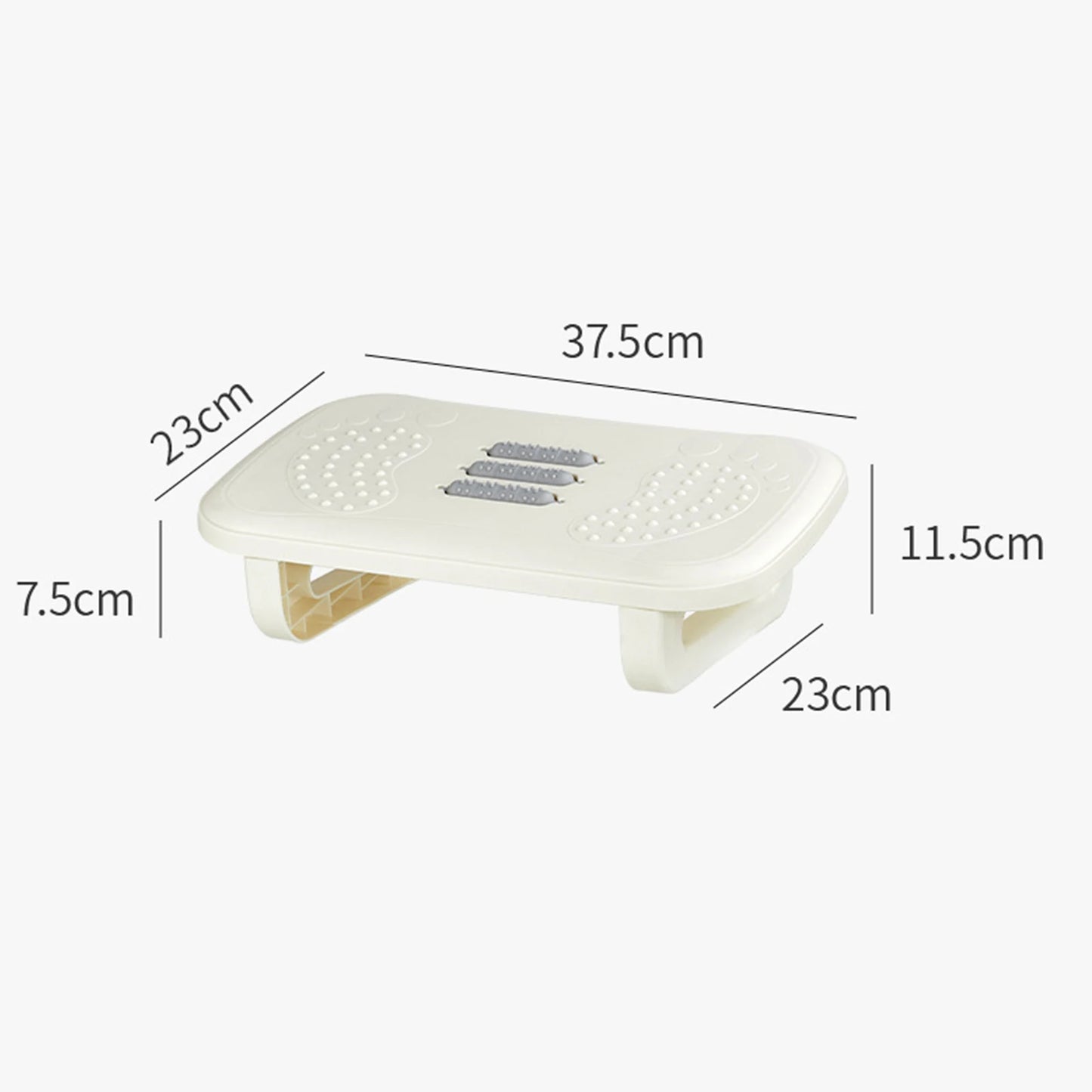 Office Footrest Footstool Ergonomic Under The Table Foot Stool With Massage Rollers Non-Slip Desk Step Stool Footstool Stepping