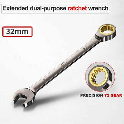 Ratchet Wrench 6-32mm, Combination Wrench, Dual-Use Wrench, Universal Repair Tool for Car and Motorcycle Maintenance