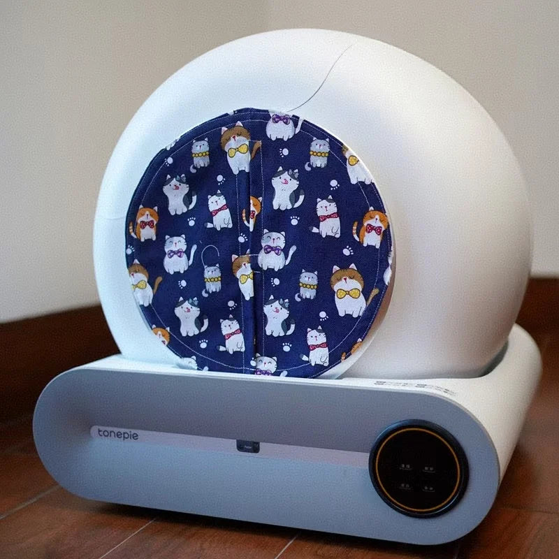 Cat Litter Box Odor Proof Dust-proof Cartoon Door Curtain Matching Curtains Pet Products for TONEPIE Automatic Self-cleaning Box