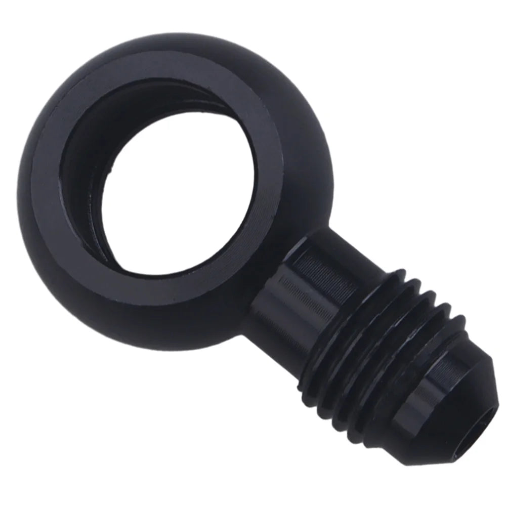Aluminum Banjo Adapter Fitting 10AN Male Flare AN3 AN4 AN6 AN8 AN10 to 12mm 14mm 16mm Banjo Hole for Fuel & Brake Systems Black