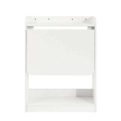 SoBuy FWT92 Folding Computer table table with shelves Folding table work table office table for home office wall table