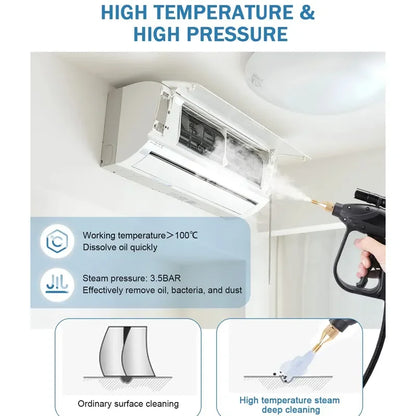 220VCommercial Household 3000W Steam Cleaner Adjusted Function Air Conditioning Kitchen Hood Car Steaming Cleaner Alkaline Clean