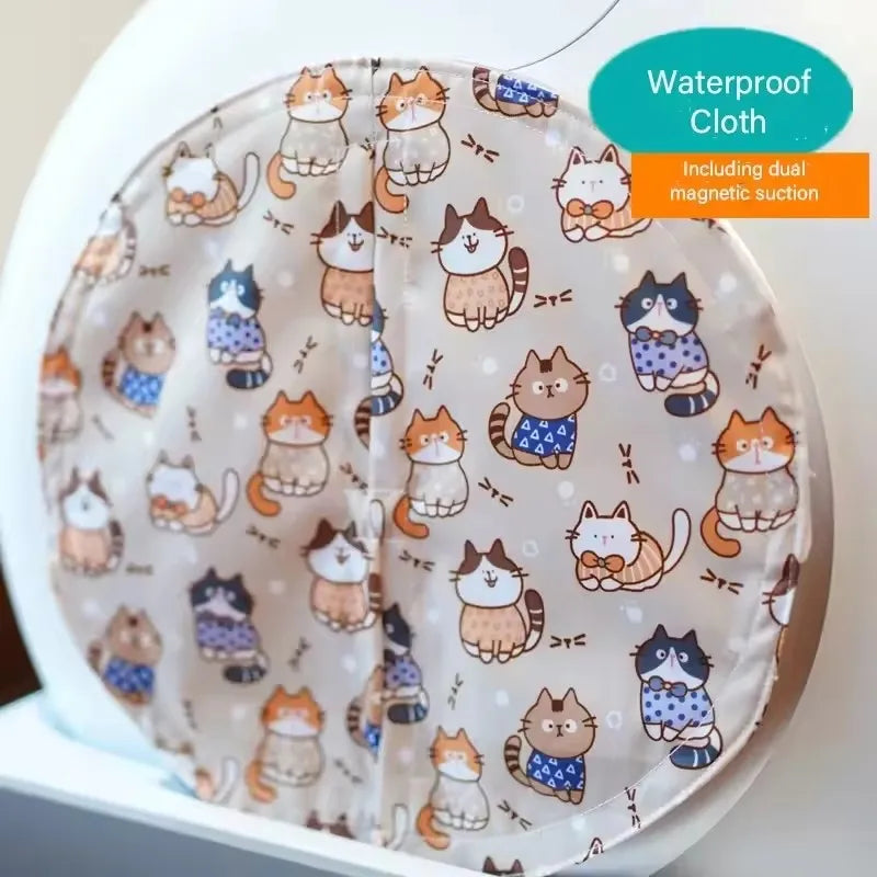 Cat Litter Box Odor Proof Dust-proof Cartoon Door Curtain Matching Curtains Pet Products for TONEPIE Automatic Self-cleaning Box