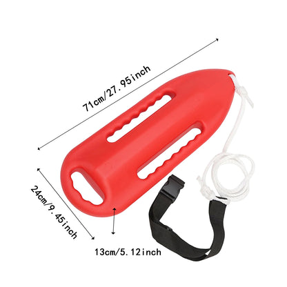 6 Handle Rescue Can Rescue Gear Survival Swim Buoy with Adjustable Waist Belt Snorkeling Kayaking Canoeing Rafting Accessories