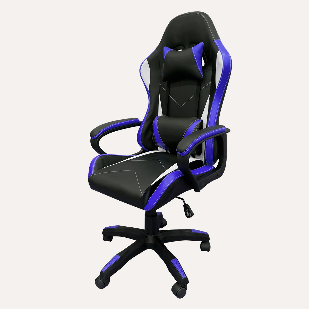 High-end Gaming Chair, Ergonomic, Height-adjustable, Flat, Foot-rest Chair (Black)