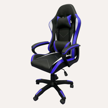 High-end Gaming Chair, Ergonomic, Height-adjustable, Flat, Foot-rest Chair (Black)